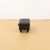 Black Semi PU Synthetic Leather Ottoman Living Room Sofa