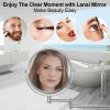 8-inch Wall Mounted Makeup Vanity Mirror, 1X / 7X Magnification Mirror, 360¬∞ Swivel with Extension Arm (Chrome Finish)