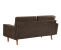 Mid Century Modern Sofa, Button Tufted Seat Cushion, Track Armrest, 2 Bolster Pillows, Comfy Couch for Living Room, Dorm, Office, Apartment