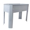 Elevated garden bed, metal elevated outdoor flowerpot box, suitable for backyard and terrace, large flowerpot, suitable for vegetable and flower Grey*