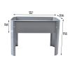 Elevated garden bed, metal elevated outdoor flowerpot box, suitable for backyard and terrace, large flowerpot, suitable for vegetable and flower Grey*