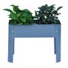 Elevated garden bed, metal elevated outdoor flowerpot box, suitable for backyard and terrace, large flowerpot, suitable for vegetable and flower Grey*