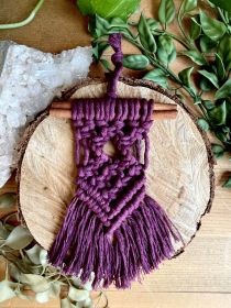 DIY Cinnamon Stick Macrame Kit (Color: Boysenberry)